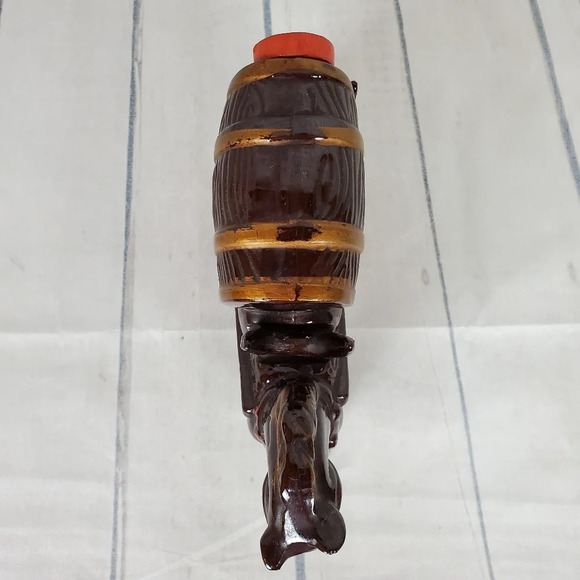 Vintage Redware Pottery Horse  and Buggy Decanter - Picture 4 of 7